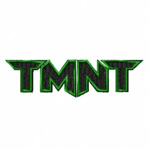 Teenage Mutant Ninja Turtles logo machine embroidery design